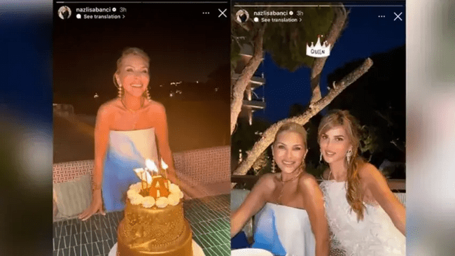Arzu Sabancı ve Nazlı Sabancı: Aile içinden paylaşımlara özel bir an